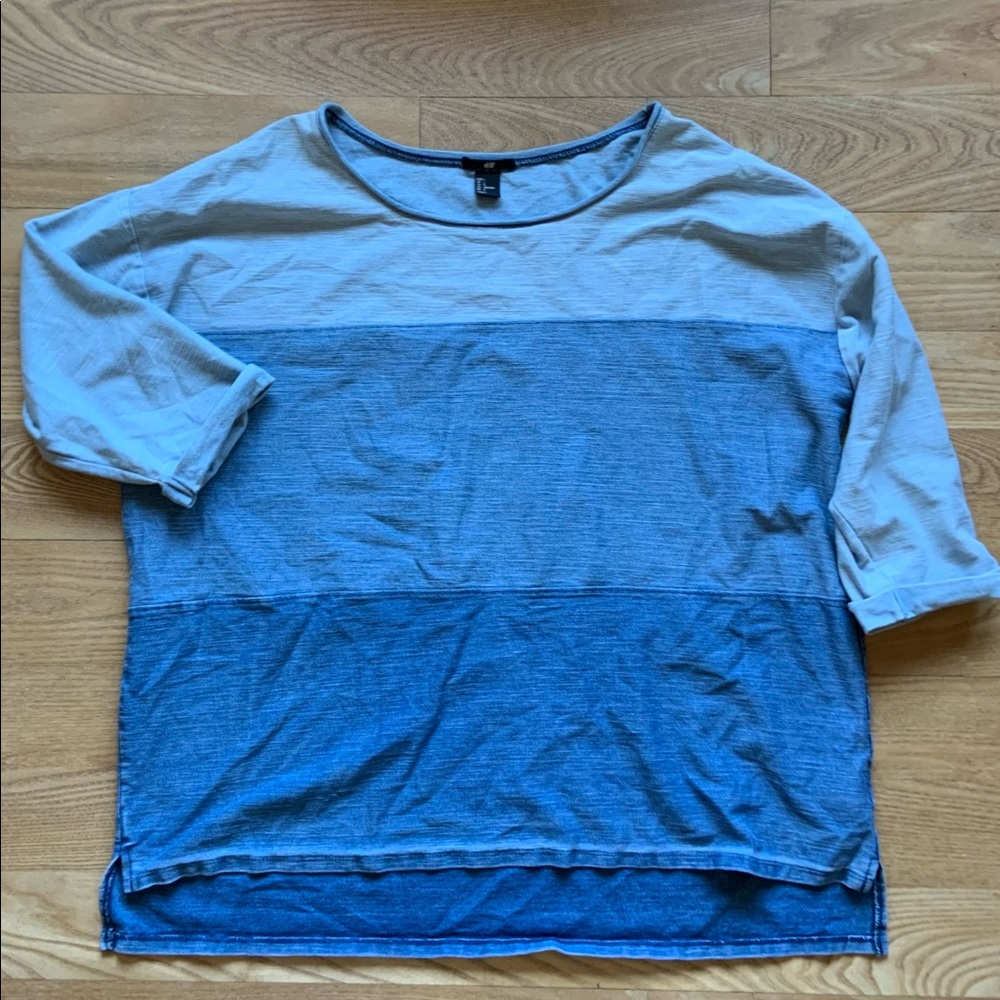 H&M oversized denim top. SIZE L